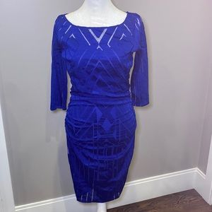 Tracy Reese beautiful Ultra Marine Back Clasp Dress